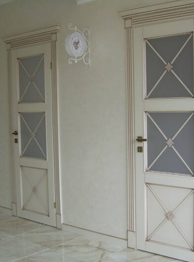 Міжкімнатні двері фарбовані рим-італьяно пг сірий шовк ral 7004